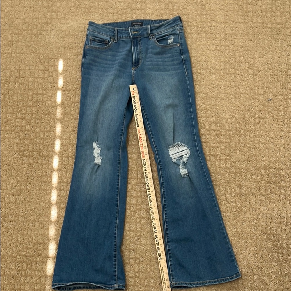 Women's Blue Distressed Jeans
